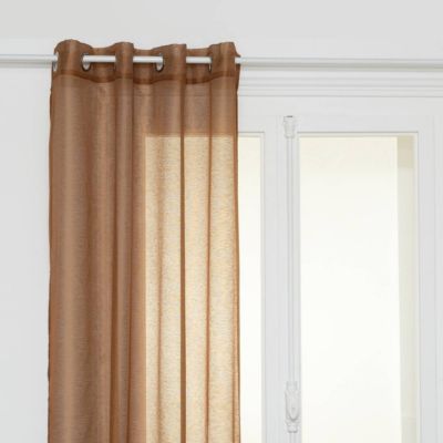 Voilage "Moly" 135x240cm cannelle - Atmosphera