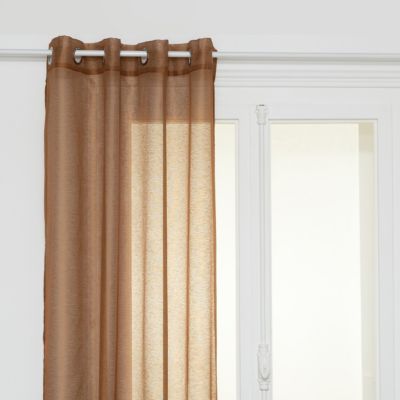 Voilage "Moly" 135x240cm cannelle - Atmosphera