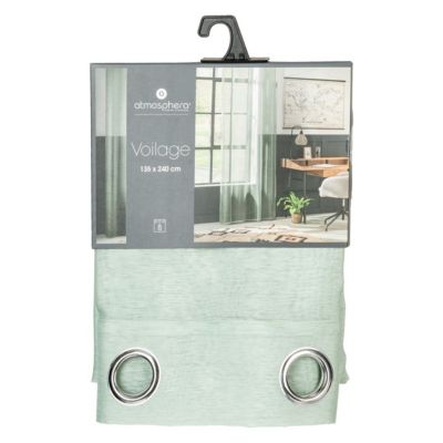 Voilage "Moly" 135x240cm vert céladon - Atmosphera