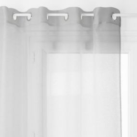 Voilage "Moly" tamisant 135 x 240 cm Atmosphera