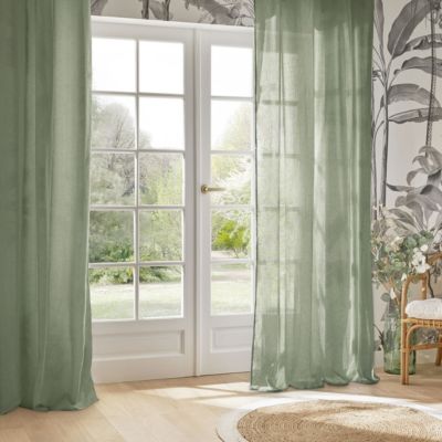 Voilage "Paxta" 135x240cm vert céladon - Atmosphera Créateur d'intérieur