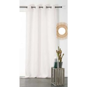 Voilage Pur Lin - 145x260cm - Blanc