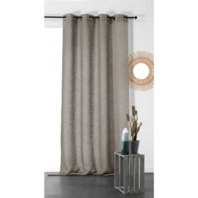 Voilage Pur Lin - 145x260cm - Gris