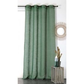 Voilage Pur Lin - 145x260cm - Vert