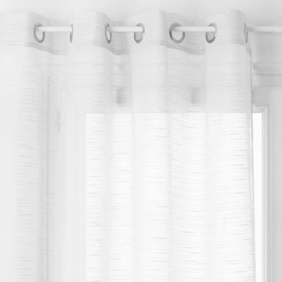Voilage Sam - blanc - 140x240 cm - Atmosphera