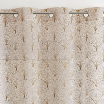 Voilage tamisant brodé Mia (140x240 cm - Beige)