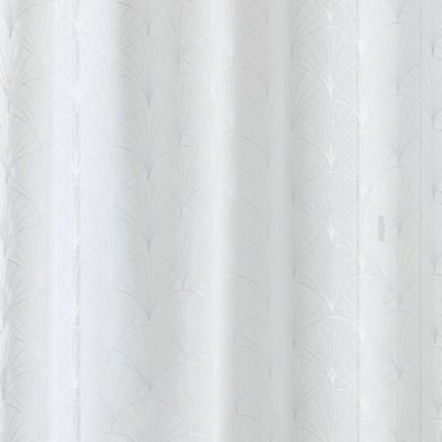 Voilage tamisant brodé Mia (140x240 cm - Blanc)