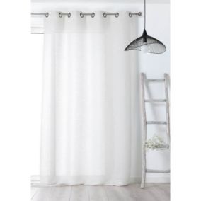 Voilage tendance blanc - 150x240cm - Blanc