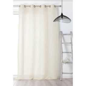 Voilage tendance crème - 150x240cm - Crème