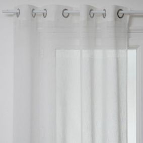 Voilage tissé sablé "Sab" 140 x 240 cm Atmosphera