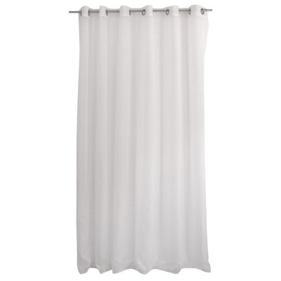Voilage uni blanc grande largeur - 240x240cm - Blanc