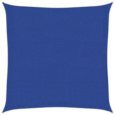 Voile d'ombrage 160 g/m² carré bleu 3x3 m PEHD vidaXL