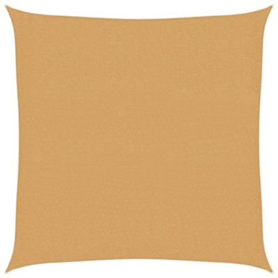 Voile d'ombrage 160 g/m² carré sable 3x3 m PEHD vidaXL