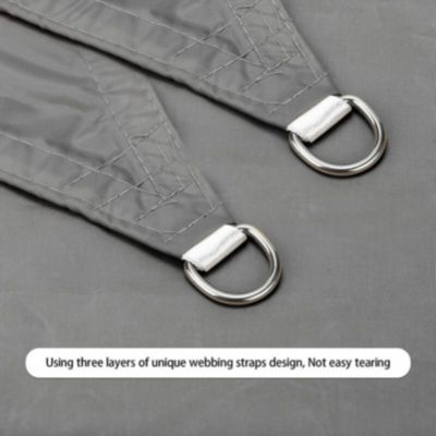Voile d'ombrage 3 x 6 M - Auvent Extérieur Soleil imperméable Anti-UV pour Jardin Terrasse