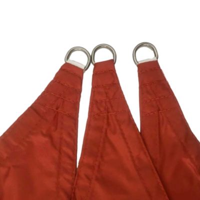 Voile d'ombrage 5x5x5 m Polyester Imperméable Acier Rouge Rebecca Mobili