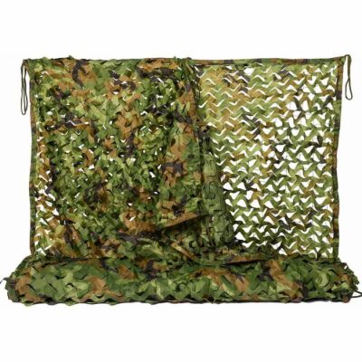 Voile d'ombrage camouflage militaire 3 x 6 m pour la chasse, le jardin, la décoration et l'ombre