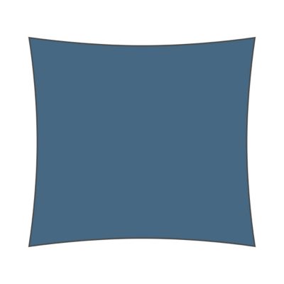 Voile d'ombrage carré 2,9 x 2,9 m - Tissu HDPE ajouré 340 g/m² coloris Bleu ciel