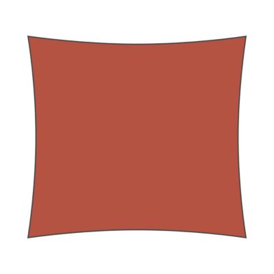 Voile d'ombrage carré 2 x 2 m - Tissu HDPE ajouré 340 g/m² coloris Cayenne