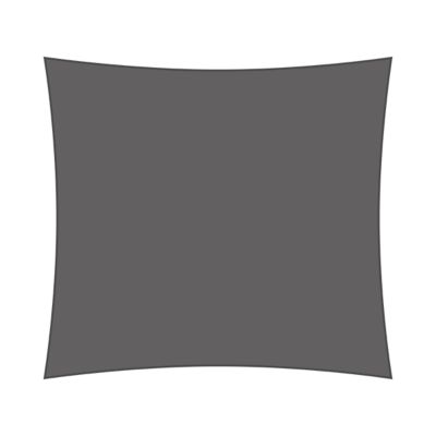 Voile d'ombrage carré 3,5 x 3,5 m - Tissu HDPE ajouré 340 g/m² coloris Gris foncé