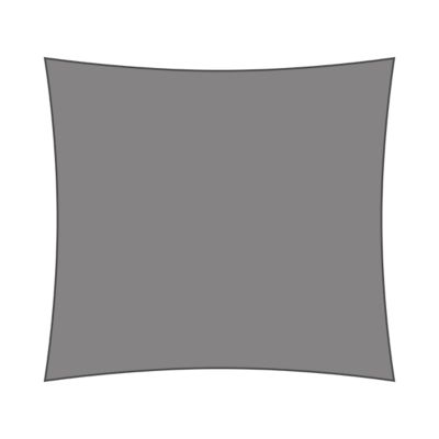 Voile d'ombrage carré 3,5 x 3,5 m - Tissu HDPE ajouré 340 g/m² coloris Gris