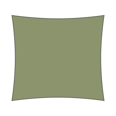 Voile d'ombrage carré 3 x 3 m - Tissu HDPE ajouré 340 g/m² coloris Vert