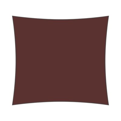 Voile d'ombrage carré 4,5 x 4,5 m - Tissu HDPE ajouré 340 g/m² coloris Ocre rouge