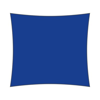 Voile d'ombrage carré 4 x 4 m - Tissu HDPE ajouré 340 g/m² coloris Bleu