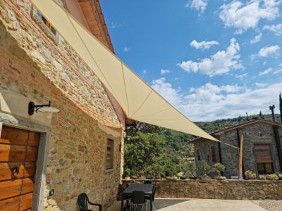 Voile d'Ombrage Carrée 6X6m Imperméable Ivoire Solaria Maanta