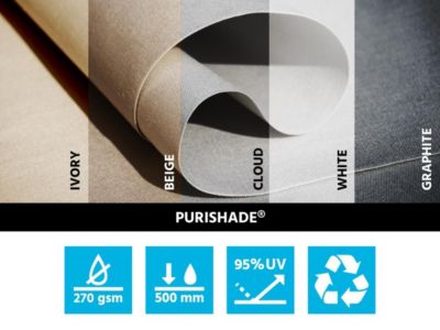 Voile d'Ombrage Carrée 6X6m Imperméable Ivoire Solaria Maanta