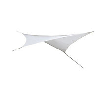 Voile d'ombrage carré Morel blanc 360 cm