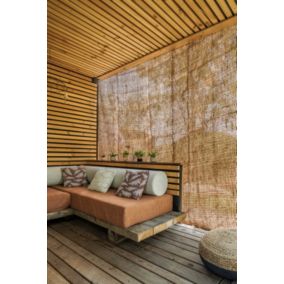Voile d'ombrage extérieur rectangulaire en coco L.3 x l.2 m