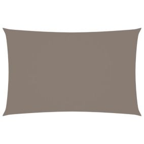 Voile d'ombrage parasol tissu oxford rectangulaire tissu taupe Helloshop26