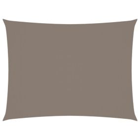 Voile d'ombrage parasol tissu oxford rectangulaire tissu taupe Helloshop26