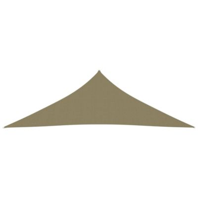 Voile d'ombrage parasol tissu oxford triangulaire tissu beige Helloshop26