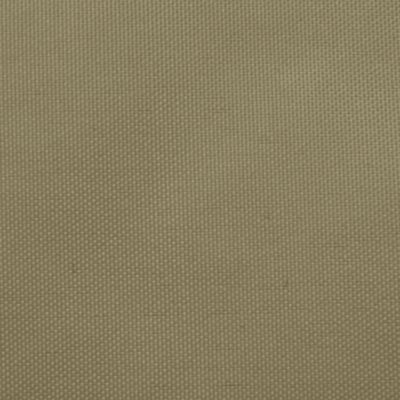 Voile d'ombrage parasol tissu oxford triangulaire tissu beige Helloshop26