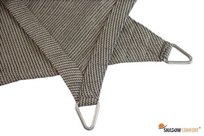 Voile d'ombrage perméable triangle équilatéral 3,60x3,60x3,60 m Shadow Comfort Desert Storm
