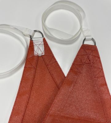 Voile d'ombrage rectangulaire 2,5 x 6 m - Tissu HDPE ajouré 340 g/m² coloris Cayenne