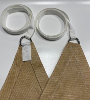 Voile d'ombrage rectangulaire 2,9 x 2,5 m - Tissu HDPE ajouré 340 g/m² coloris Sable