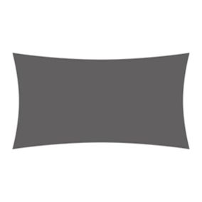 Voile d'ombrage rectangulaire 2,9 x 4,5 m - Tissu HDPE ajouré 340 g/m² coloris Gris foncé