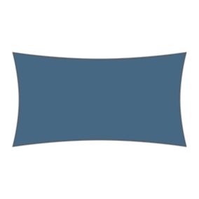 Voile d'ombrage rectangulaire 2 x 2,5 m - Tissu HDPE ajouré 340 g/m² coloris Bleu ciel