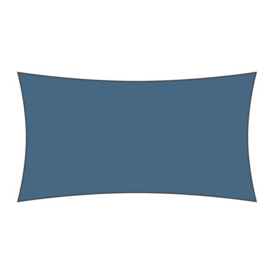 Voile d'ombrage rectangulaire 2 x 3 m - Tissu HDPE ajouré 340 g/m² coloris Bleu ciel