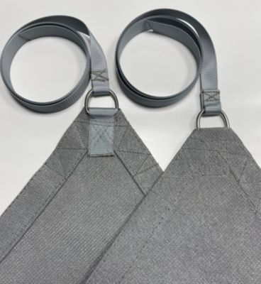 Voile d'ombrage rectangulaire 2 x 4 m - Tissu HDPE ajouré 340 g/m² coloris Gris