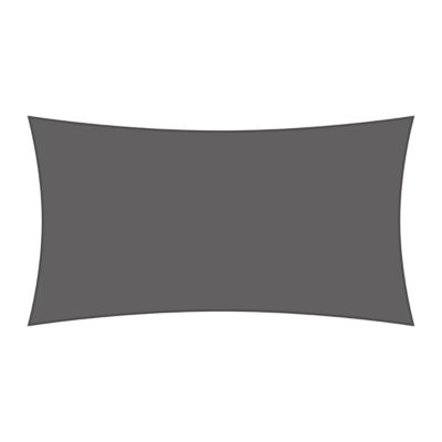 Voile d'ombrage rectangulaire 3,5 x 4,5 m - Tissu HDPE ajouré 340 g/m² coloris Gris foncé