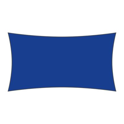 Voile d'ombrage rectangulaire 3,5 x 5 m - Tissu HDPE ajouré 340 g/m² coloris Bleu