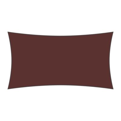 Voile d'ombrage rectangulaire 3 x 5 m - Tissu HDPE ajouré 340 g/m² coloris Ocre rouge