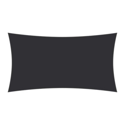 Voile d'ombrage rectangulaire 4 x 5 m - Tissu HDPE ajouré 340 g/m² coloris Gris anthracite