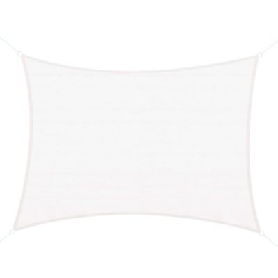 Voile d'ombrage rectangulaire 4 x 6 m toile solaire taud de soleil crème