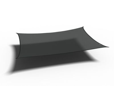 Voile d'ombrage rectangulaire 500 x 300 cm - Noir - Nesling