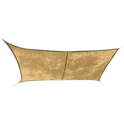 Voile d'ombrage rectangulaire en jute 4x3 m