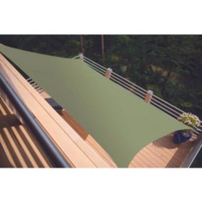 Voile d'ombrage rectangulaire SERENITY - 3,00 x 2,00 m - Kaki - Jardiline